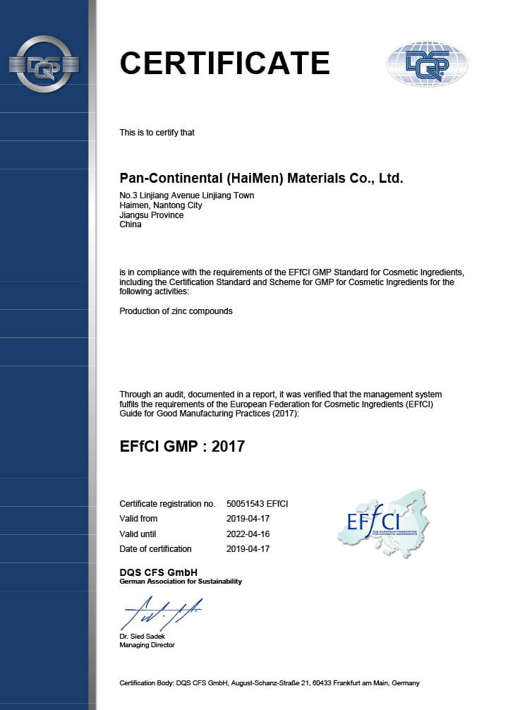 Certificado de Qualidade 1